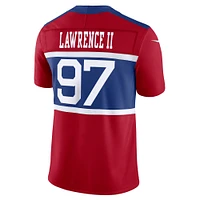 Nike Dexter Lawrence II Century Rouge pour hommes New York Giants Alternate Vapor F.U.S.E. Maillot limité