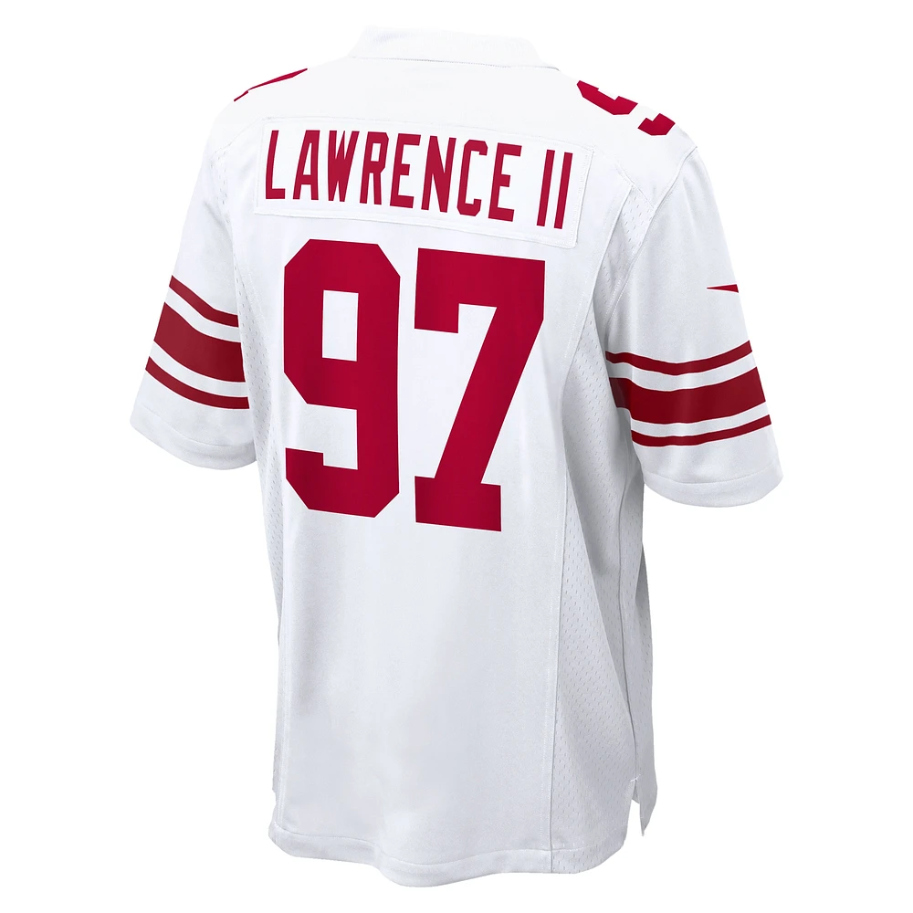 Maillot Nike Dexter Lawrence II pour homme, blanc, joueur de match des Giants New York