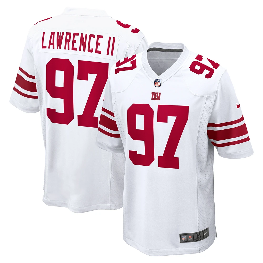 Men's Nike Dexter Lawrence II White New York Giants Game Player Jersey