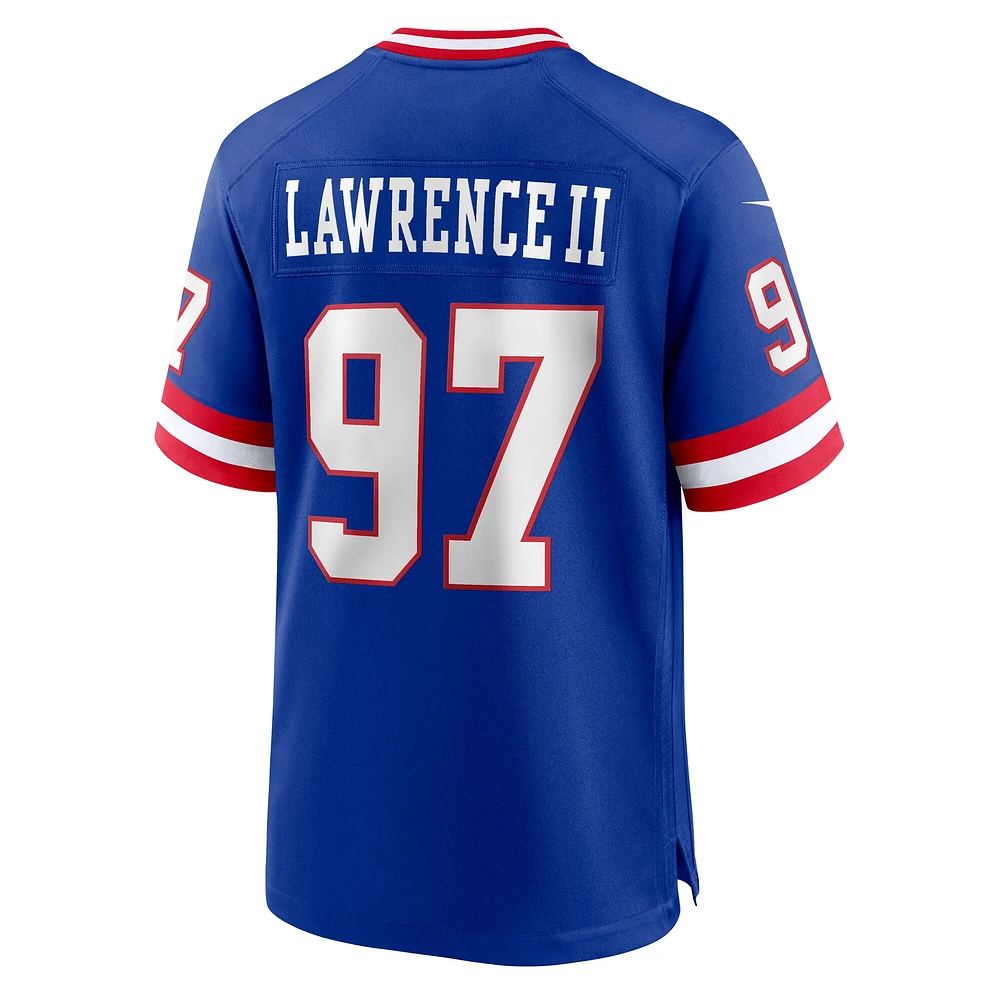 Maillot Nike Dexter Lawrence Royal pour homme des New York Giants