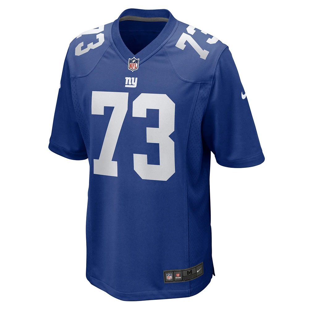 Maillot de jeu Nike Evan Neal Royal New York Giants pour homme