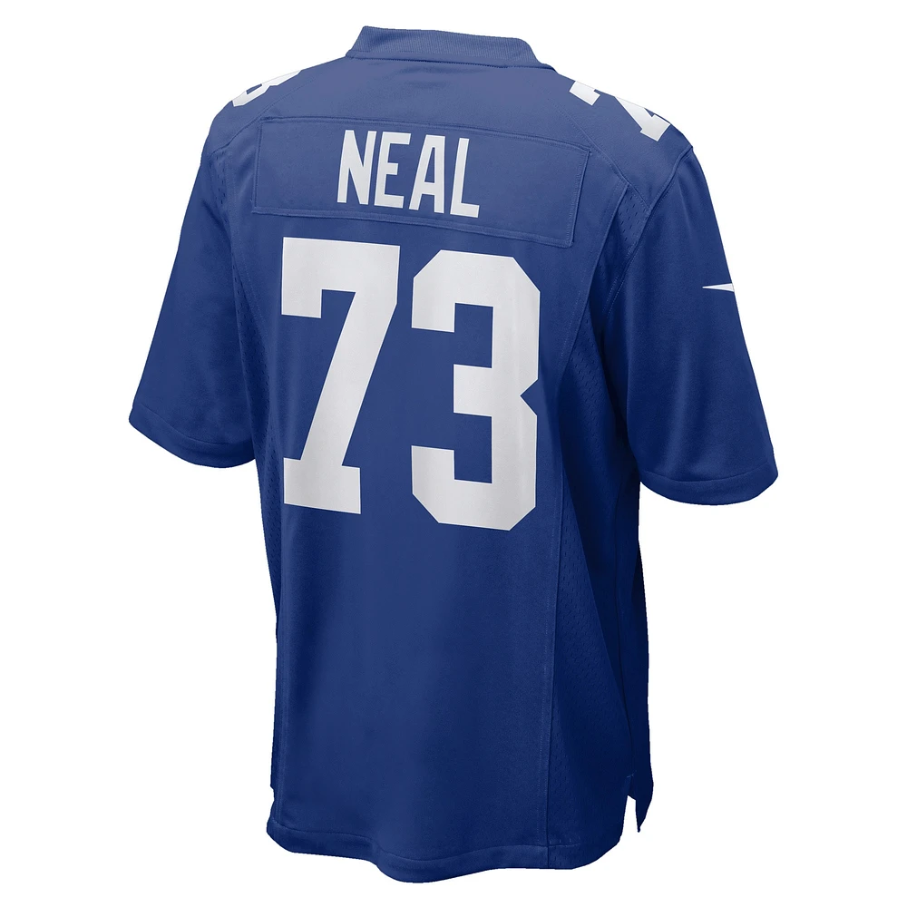 Maillot de jeu Nike Evan Neal Royal New York Giants pour homme