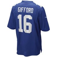 Men's Nike Frank Gifford Royal New York Giants Game Retired Player Jersey