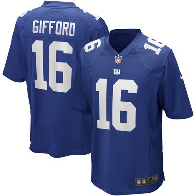 Men's Nike Frank Gifford Royal New York Giants Game Retired Player Jersey