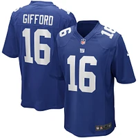 Maillot de joueur retraité Nike Frank Gifford Royal New York Giants Game pour homme