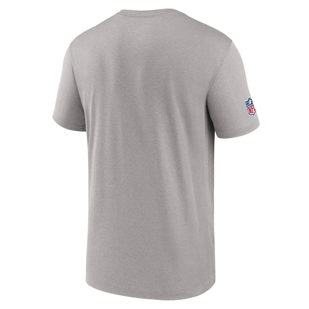 Men's Nike Gray New York Giants Sideline Legend Performance T-Shirt