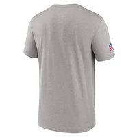 Men's Nike Gray New York Giants Sideline Legend Performance T-Shirt