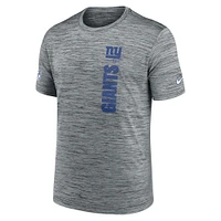 Men's Nike Gray New York Giants Sideline Velocity Performance T-Shirt