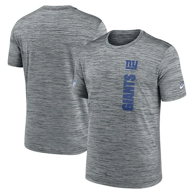 Men's Nike Gray New York Giants Sideline Velocity Performance T-Shirt
