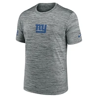Men's Nike Gray New York Giants Sideline Velocity Performance T-Shirt