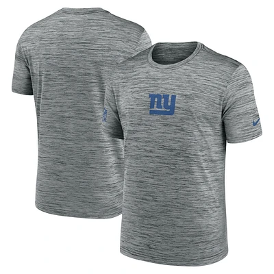 Men's Nike Gray New York Giants Sideline Velocity Performance T-Shirt