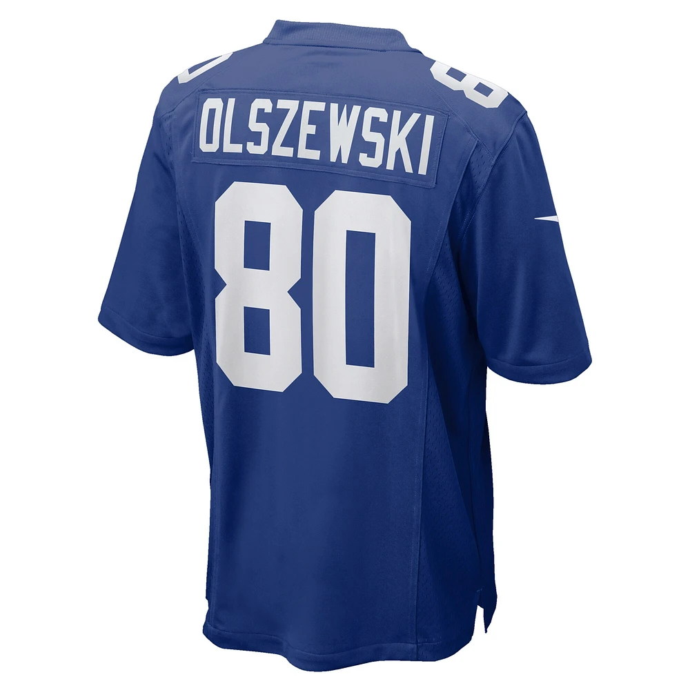 Maillot de match Nike Gunner Olszewski Royal New York Giants pour homme