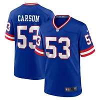 Maillot de match classique joueur retraité Nike Harry Carson Royal New York Giants pour homme