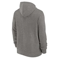 Sweat à capuche entièrement zippé Style de vie historique des New York Giants Nike Heather Charcoal pour homme