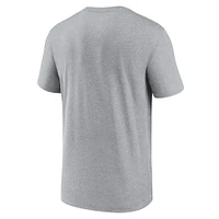 Men's Nike Heather Charcoal New York Giants Primetime Legend Logo Performance T-Shirt