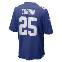 Men's Nike Jashaun Corbin Royal New York Giants Game Player Jersey