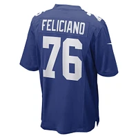 Maillot de joueur match Nike Jon Feliciano Royal New York Giants pour homme