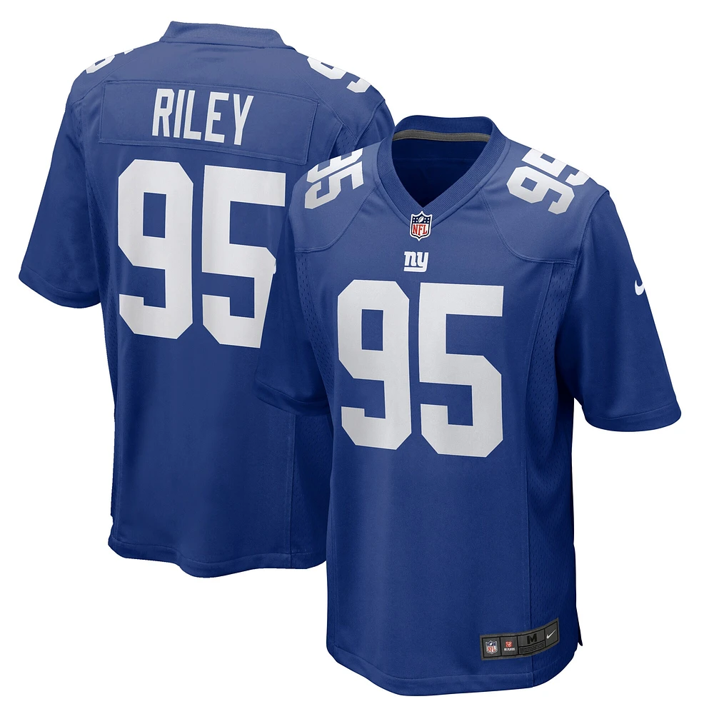 Maillot de match l'équipe Nike Jordan Riley Royal New York Giants pour homme