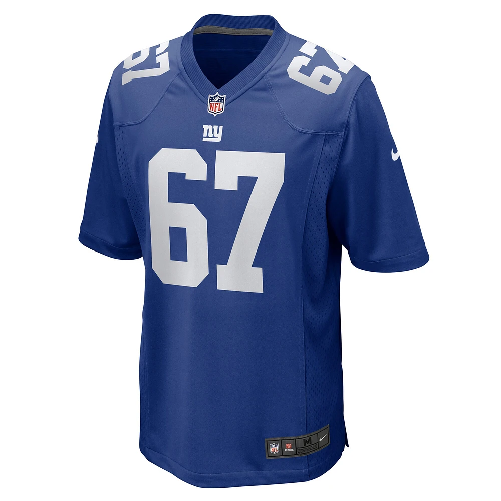 Maillot de match Nike Justin Pugh Royal New York Giants pour homme