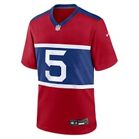 Maillot de match joueur alternatif des Giants New York Nike Kayvon Thibodeaux Century Rouge pour homme