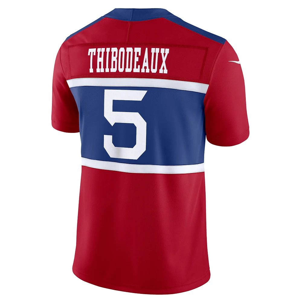 Men's Nike Kayvon Thibodeaux Century Red New York Giants Alternate Vapor F.U.S.E. Limited Jersey