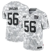 Men's Nike Lawrence Taylor Arctic Camo New York Giants 2024 Salute to Service Retired Player Limited Jersey