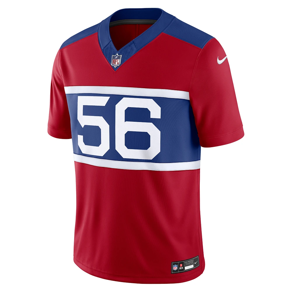 Nike Lawrence Taylor Century Rouge pour hommes New York Giants Alternate Vapor F.U.S.E. Maillot limité de joueur retraité