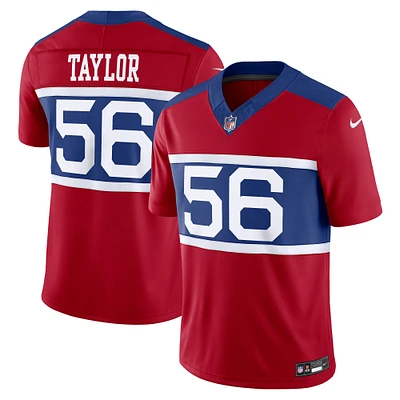 Nike Lawrence Taylor Century Rouge pour hommes New York Giants Alternate Vapor F.U.S.E. Maillot limité de joueur retraité