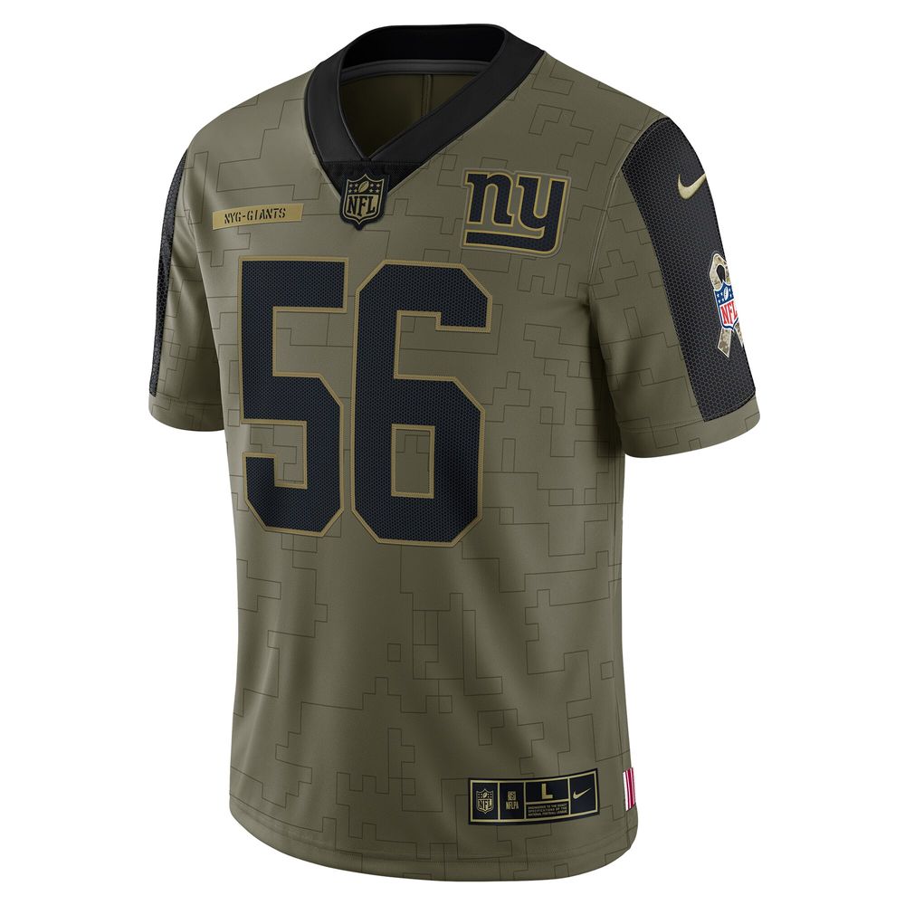 Men's Nike Lawrence Taylor Olive New York Giants 2021 Salute To Service - Limited Player Jersey