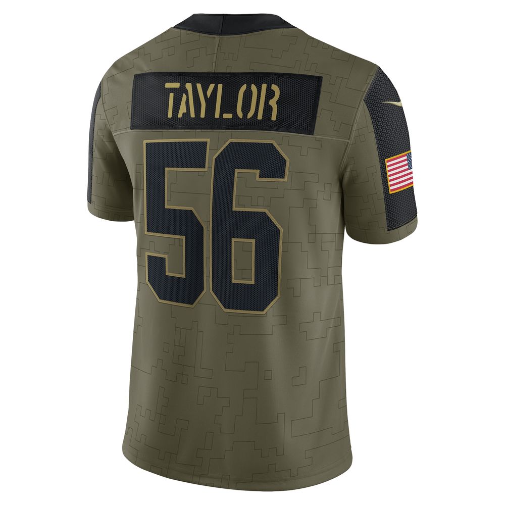 Men's Nike Lawrence Taylor Olive New York Giants 2021 Salute To Service - Limited Player Jersey