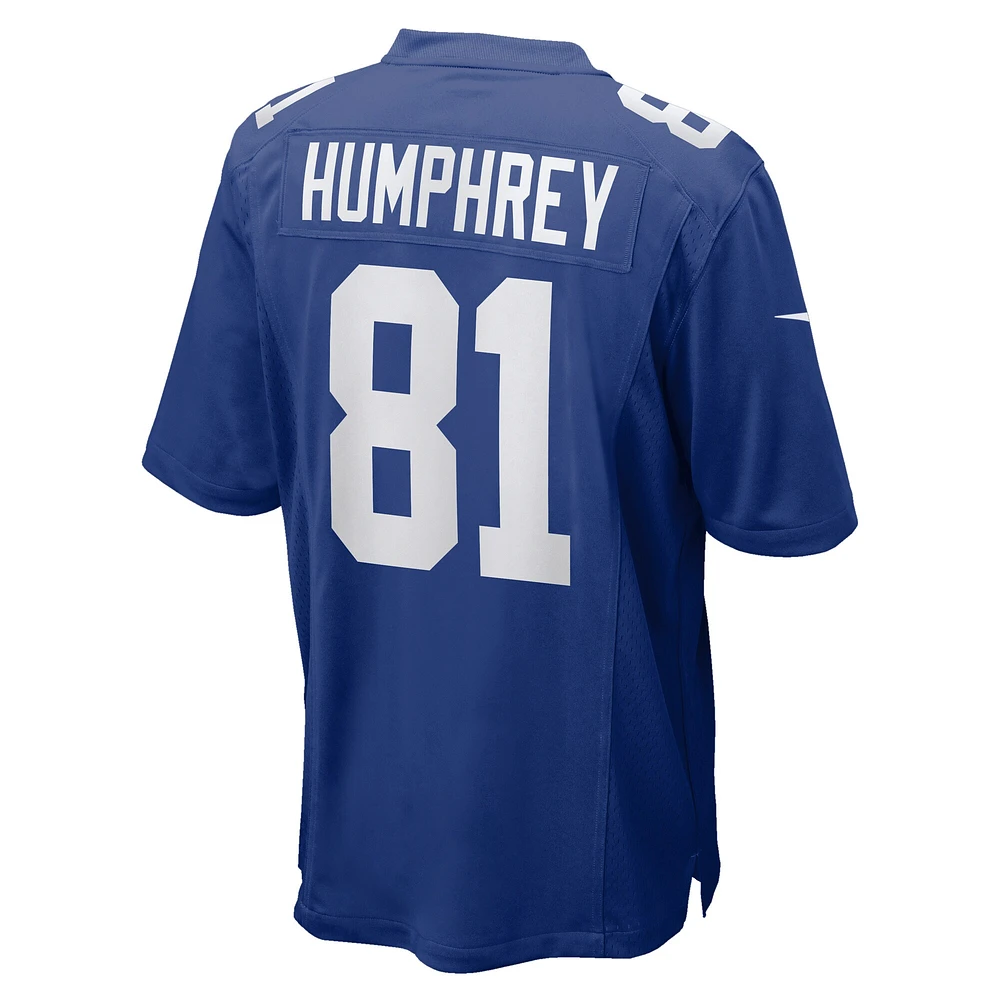 Men's Nike Lil'Jordan Humphrey  Royal New York Giants Team Game Jersey
