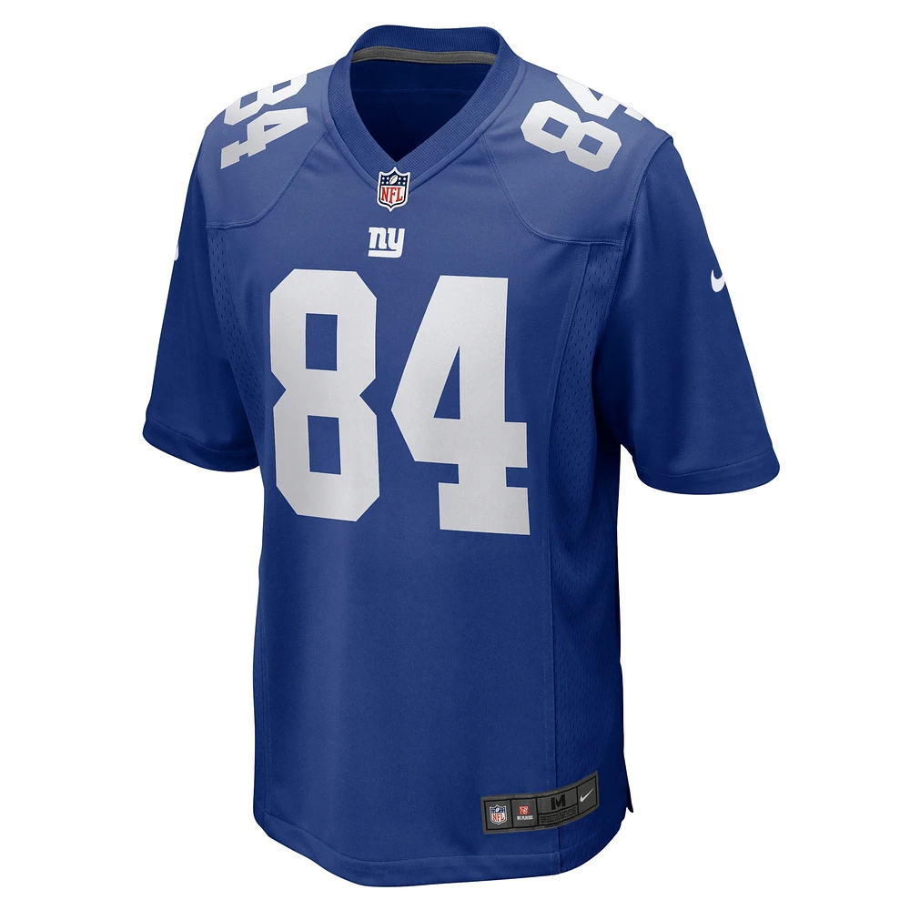 Maillot de joueur à domicile Nike Marcus Johnson Royal des Giants New York pour homme