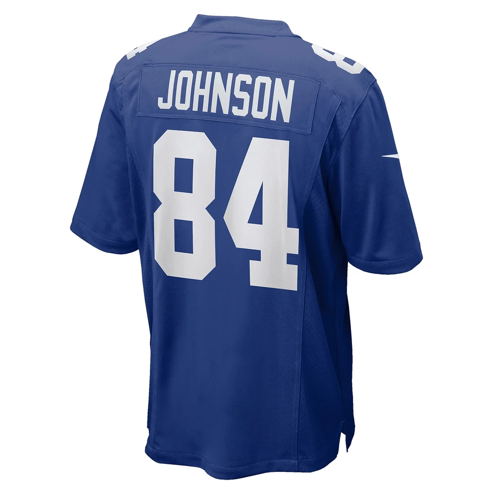 Maillot de joueur à domicile Nike Marcus Johnson Royal des Giants New York pour homme