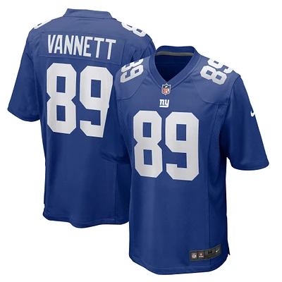 Nike Nick Vannett Royal New York Giants Maillot de joueur à domicile pour homme