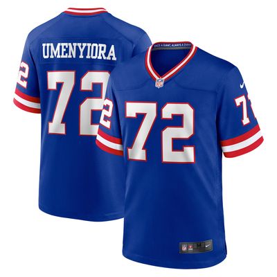 Men's Nike Osi Umenyiora Royal New York Giants Classic Retired Player Game Jersey