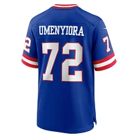 Maillot de match classique joueur retraité Nike Osi Umenyiora Royal New York Giants pour homme