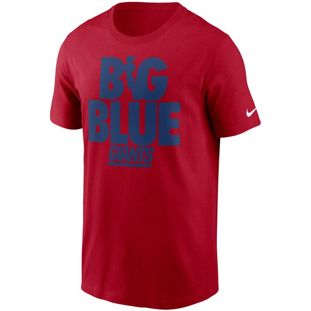 T-shirt Nike rouge New York Giants Hometown Collection pour homme, grand bleu