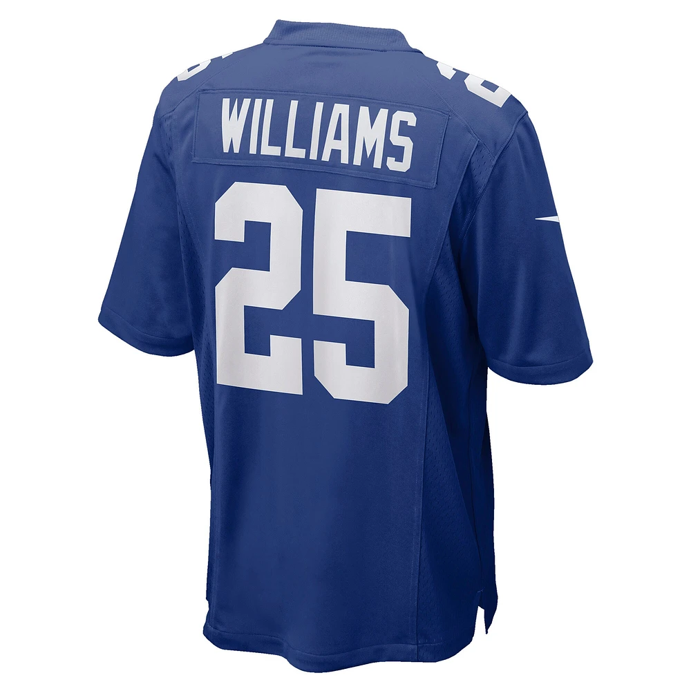 Maillot de joueur match Nike Rodarius Williams Royal New York Giants pour homme