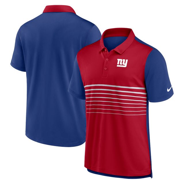 Polo de performance tendance Nike Royal/Rouge New York Giants pour homme