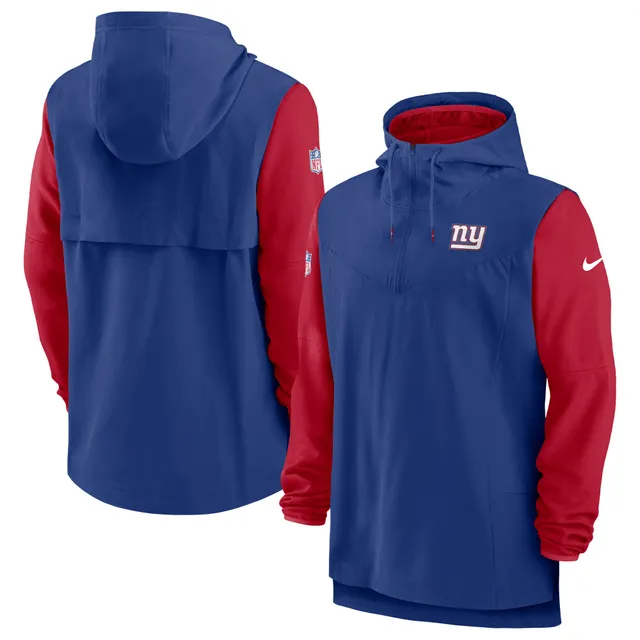 Men's Royal/Red New York Giants Big & Tall Pullover Hoodie