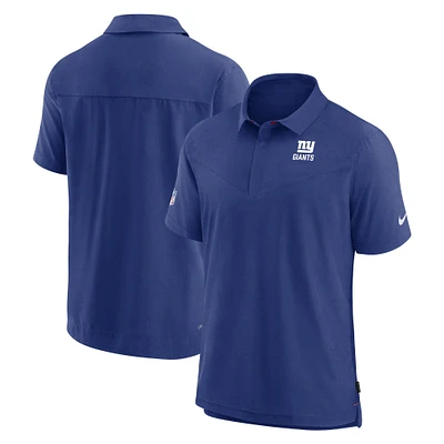 Men's Nike Royal New York Giants 2022/23 Sideline Lockup Performance Polo