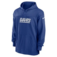 Haut à capuche léger et performant Nike Royal New York Giants 2023 Sideline pour homme