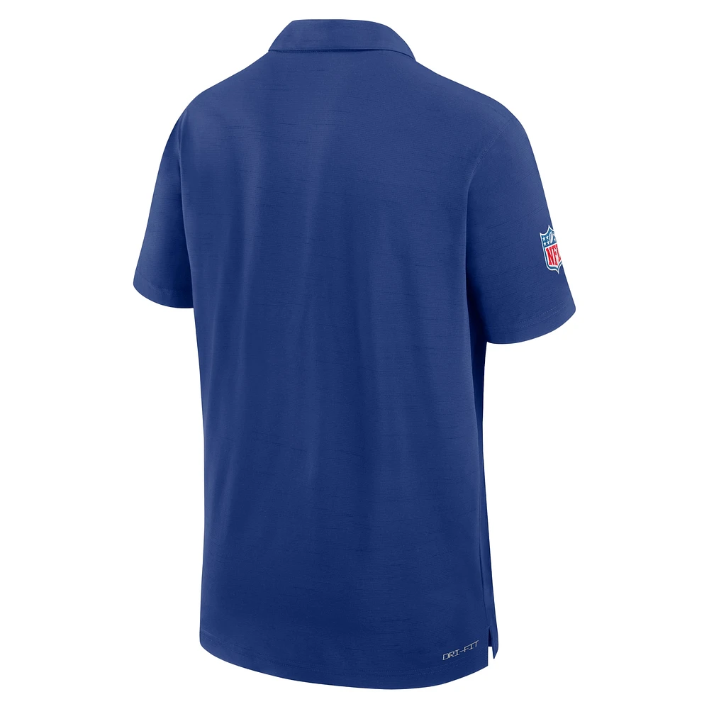 Men's Nike Royal New York Giants 2024/25 Sideline Performance Polo