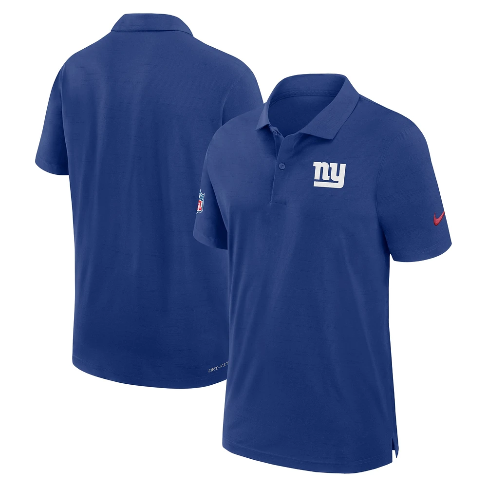 Men's Nike Royal New York Giants 2024/25 Sideline Performance Polo