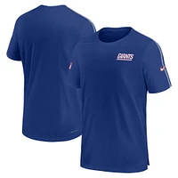 T-shirt Nike Royal New York Giants 2024 Sideline Coach UV Performance pour homme