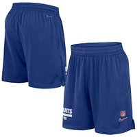 Men's Nike Royal New York Giants 2024 Sideline Performance Mesh Shorts