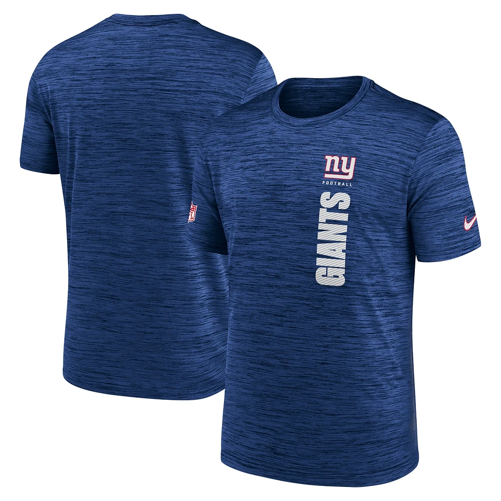 Men's Nike Royal New York Giants 2024 Sideline Velocity Performance T-Shirt