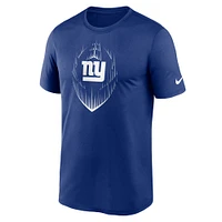 T-shirt Nike Royal New York Giants pour homme, grande taille, légende et icône du Blitz