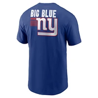 T-shirt essentiel Nike Royal New York Giants Blitz pour homme