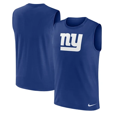 Men's Nike Royal New York Giants Blitz Legend Performance Muscle Tank Top